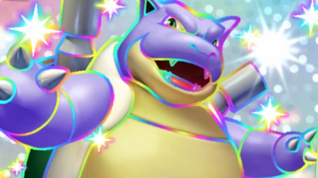 découvrez les 10 cartes shiny pokémon tcg à ne pas Personnage violet avec des étoiles colorées