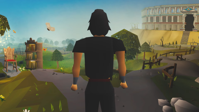 68 minutes de tension : un joueur surmonte un défi Personnage en jeu vidéo avec paysage coloré.