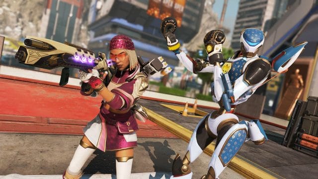 apex legends : État des serveurs (6 mai 2025) – Personnages futuristes jouant dans un jeu vidéo.