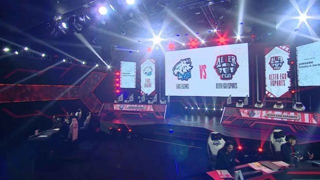 ces 2 pays d'asie du sud est ont des fans d'e sport Scène Esports, match EVOS contre Alter Ego.