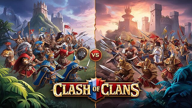 clash of clans Guerriers médiévaux s'affrontent dans Clash of Clans.