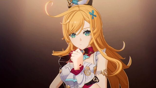 découvrez la meilleure build escoffier dans genshin impact : armes, Illustration d'un personnage féminin animé