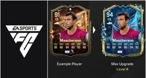 Deux cartes de joueur EA Sports FC.