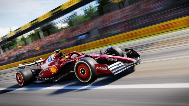 f1 25 : voici pourquoi ce jeu de formule 1 Voiture de Formule 1 rouge en course