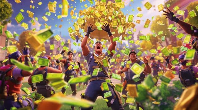 f3777084 88dd 4e22 9b09 3480726bc90d 0 Fortnite characters celebrating money rain