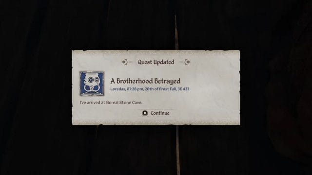 oblivion remastered : 5 secrets pour réussir la quête 'a Notification de quête mise à jour dans le jeu vidéo.