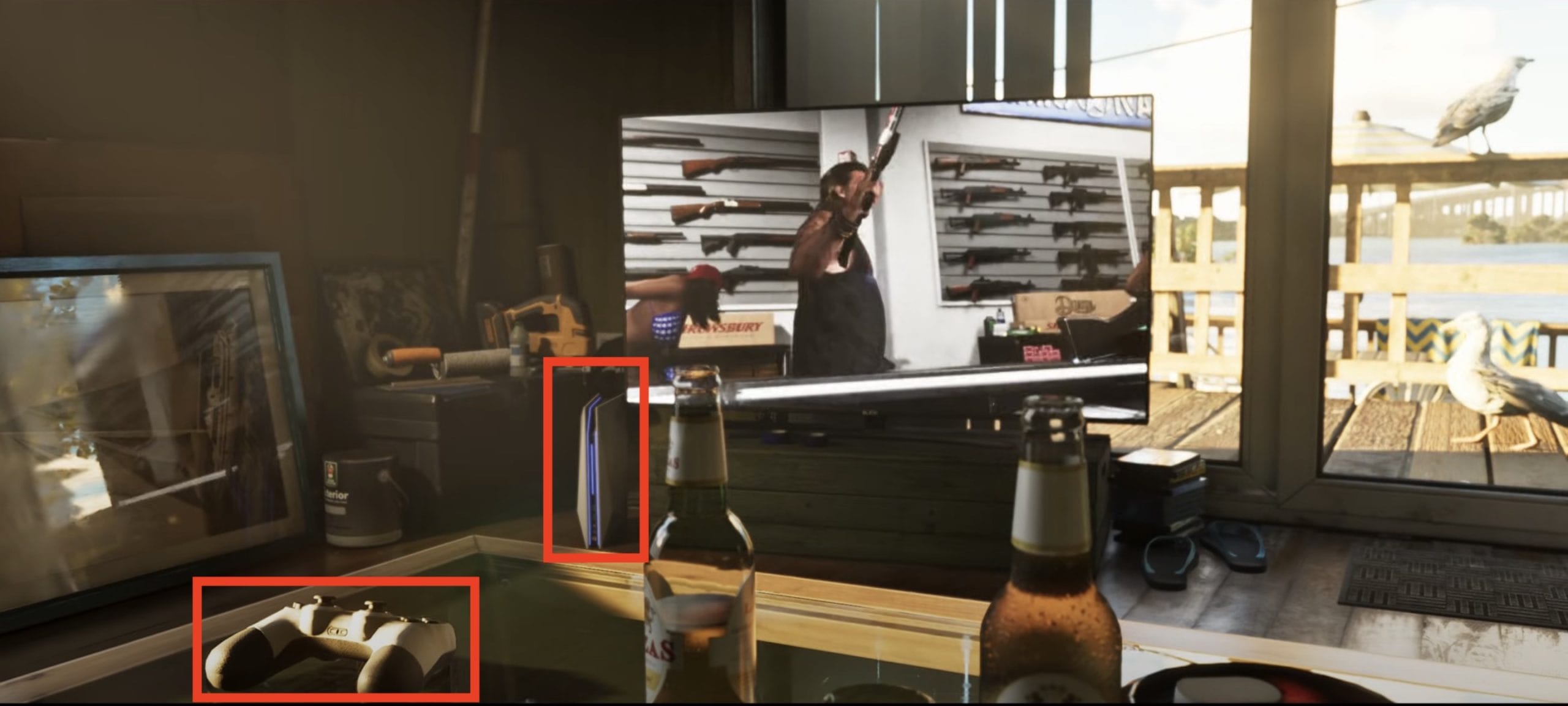 Une PS5 dans le trailer de GTA 6 ? Source : Rockstar Games
