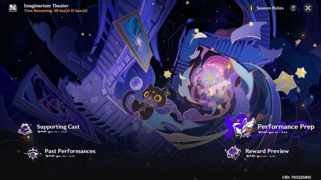 "genshin impact : 5 ennemis à craindre et les meilleurs Théâtre imaginaire avec chat noir flottant.