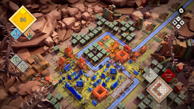 recréez votre ville : le jeu kickstarter qui va vous Jeu de stratégie avec forteresses colorées et cartes.