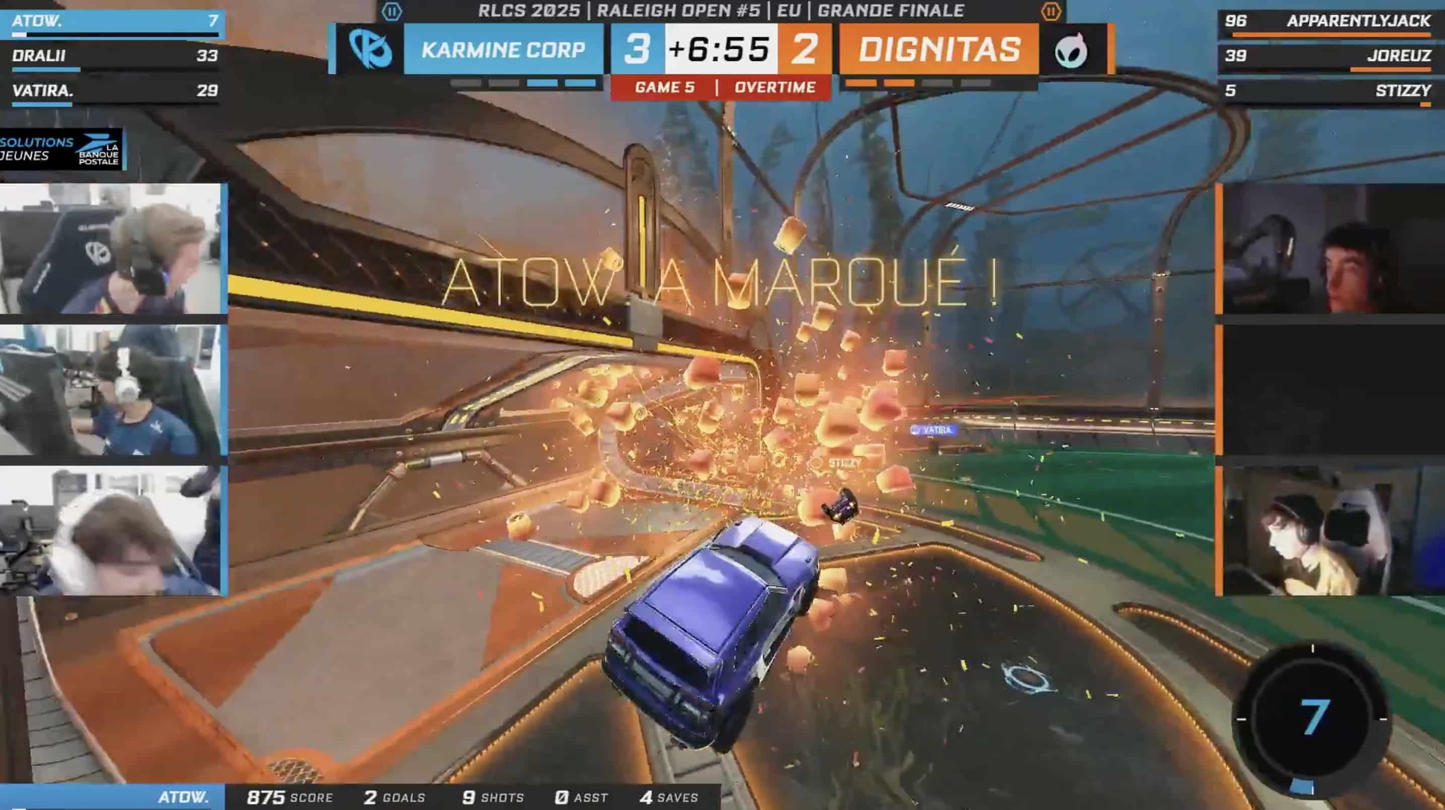 Une belle performance d'Atow - Source : Rocket League