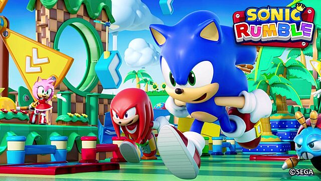 sonic rumble : préinscrivez vous vite pour skins exclusifs limités ! Personnages colorés dans un jeu vidéo dynamique.