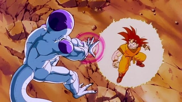 top 10 des animes des années 90 que seuls les Combat intense entre deux personnages animés.