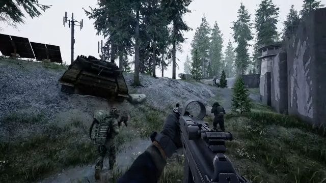 wraith ops arrive sur steam : préparez vous à vivre l'adrénaline Soldats en forêt avec armes.