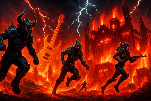 plongée immersive dans fortnite : découvrez l'île dédiée au hellfest, temple virtuel du métal et du festival légendaire explorez l'île immersive de fortnite dédiée au hellfest, un temple virtuel du métal où se mêlent musique intense et ambiance de festival légendaire.