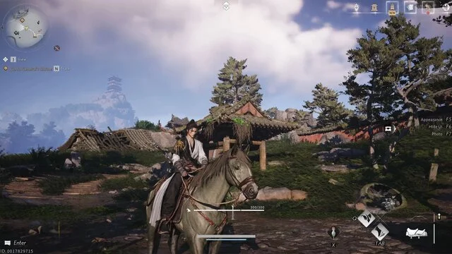 where winds meet : 7 secrets pour débloquer vos montures Personnage à cheval dans un paysage de jeu vidéo.