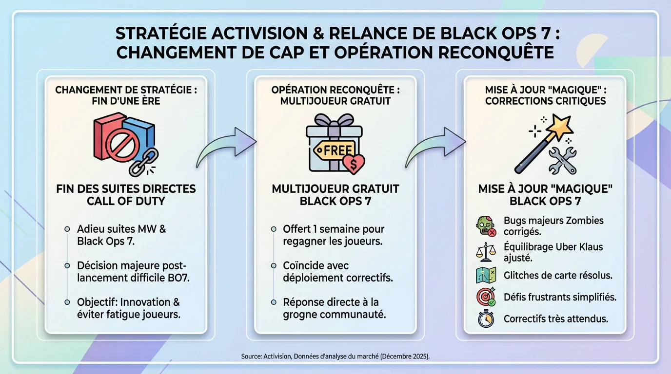 Activision change de stratégie et relance Black Ops 7 avec des mises à jour majeures
