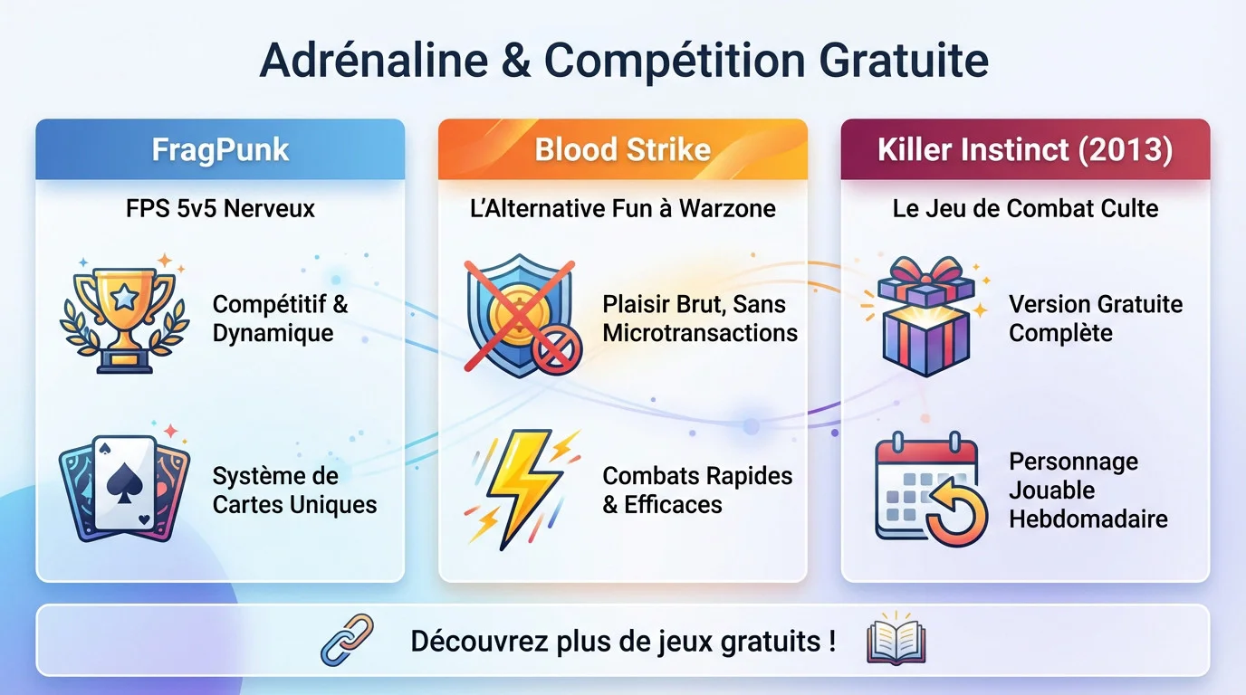 Compétition intense sur des jeux PC gratuits