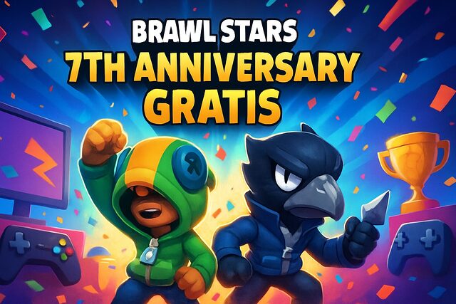 brawl stars fête ses 7 ans en offrant gratuitement 2 icônes légendaires exclusives à tous les joueurs. rejoignez la célébration et profitez de ces récompenses uniques dès maintenant !