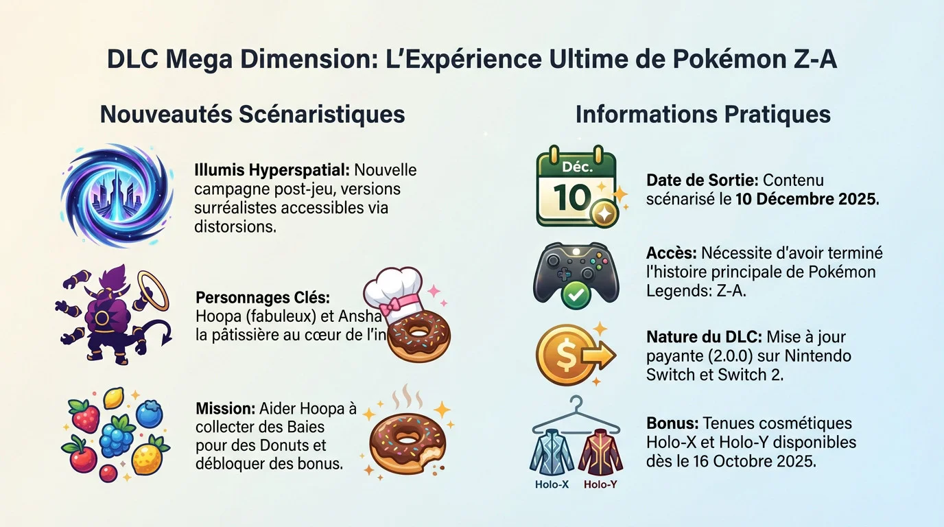 Hoopa et les nouvelles méga-évolutions dans le DLC Mega Dimension de Pokémon Legends Z-A