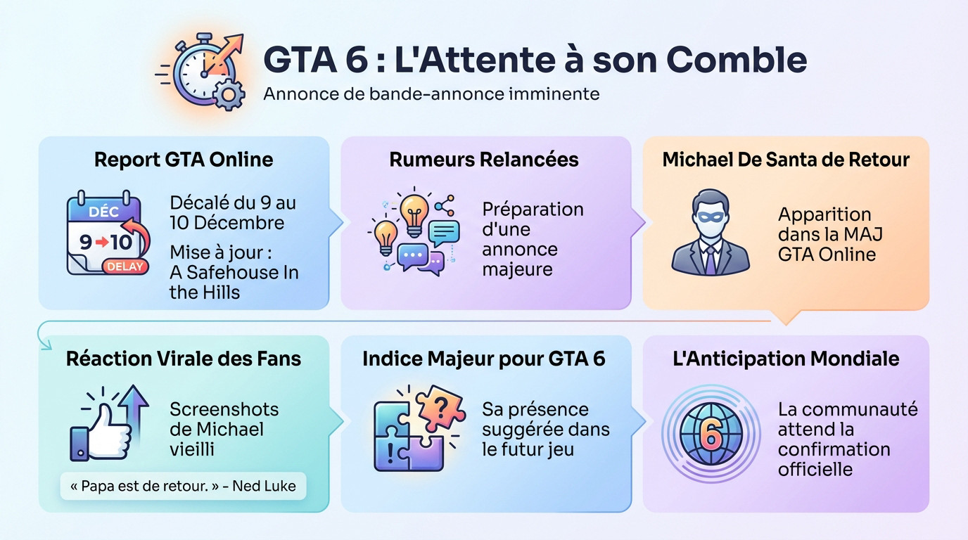 Michael De Santa vieilli dans GTA Online alimentant les rumeurs sur une bande-annonce GTA 6