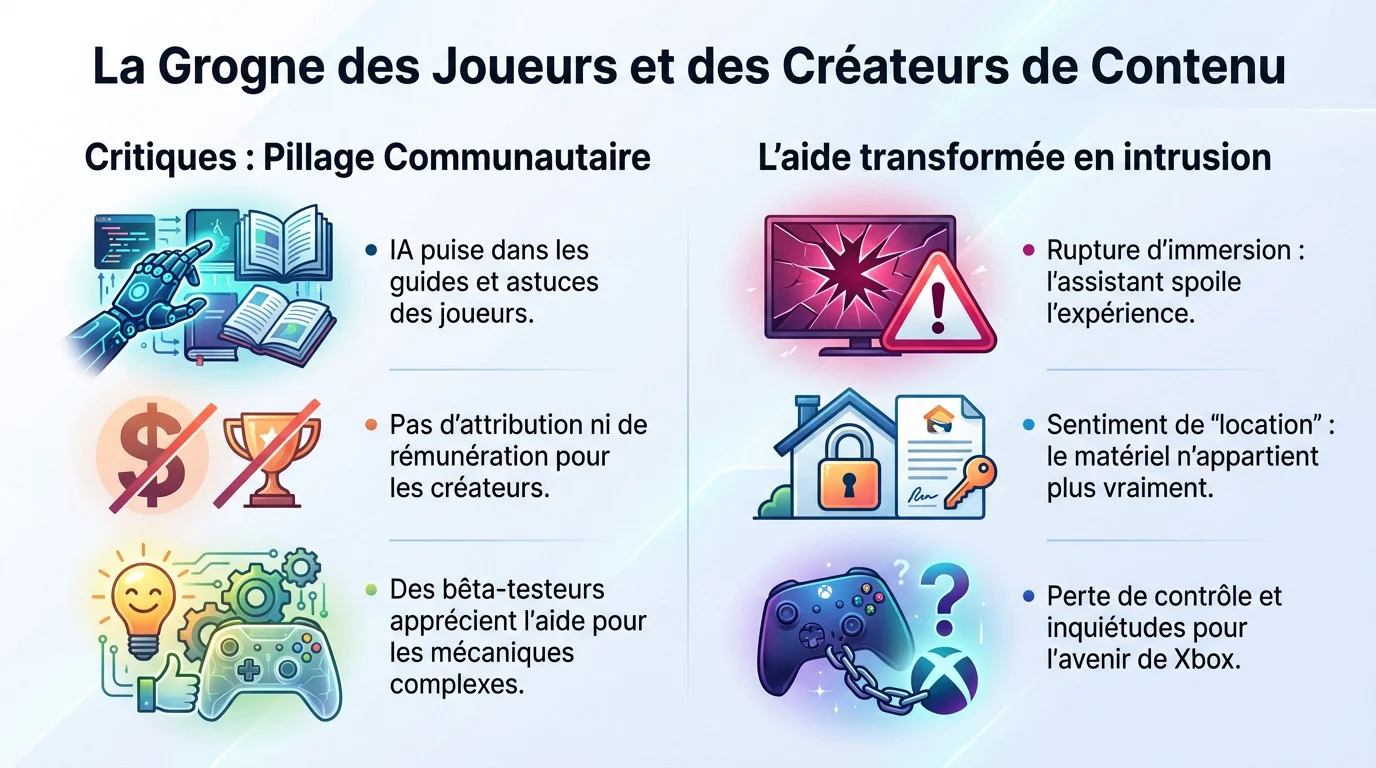 Joueur Xbox mécontent face à l'interface Gaming Copilot