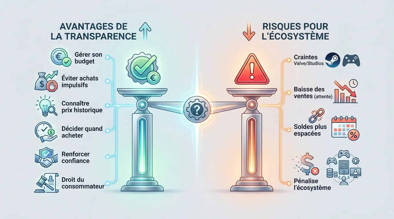 Illustration du débat sur la transparence des prix entre joueurs et éditeurs