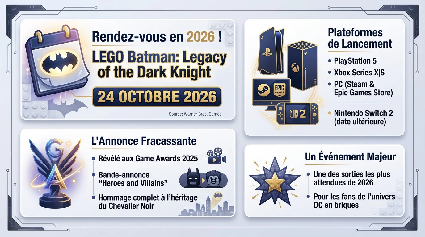Affiche promotionnelle de LEGO Batman Legacy of the Dark Knight