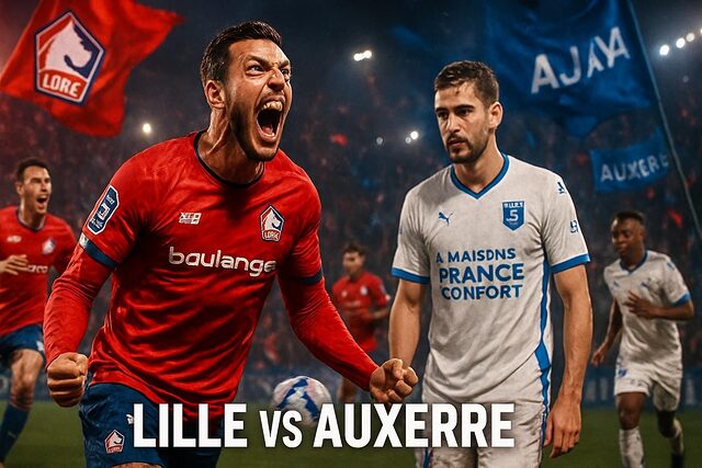lille l'emporte de justesse face à auxerre (4 3) : retour sur le choc palpitant de la ligue 1 du 14 décembre 2025 revivez le match intense de ligue 1 du 14 décembre 2025 où lille s'impose de justesse contre auxerre sur le score de 4-3, un choc palpitant riche en actions et émotions.