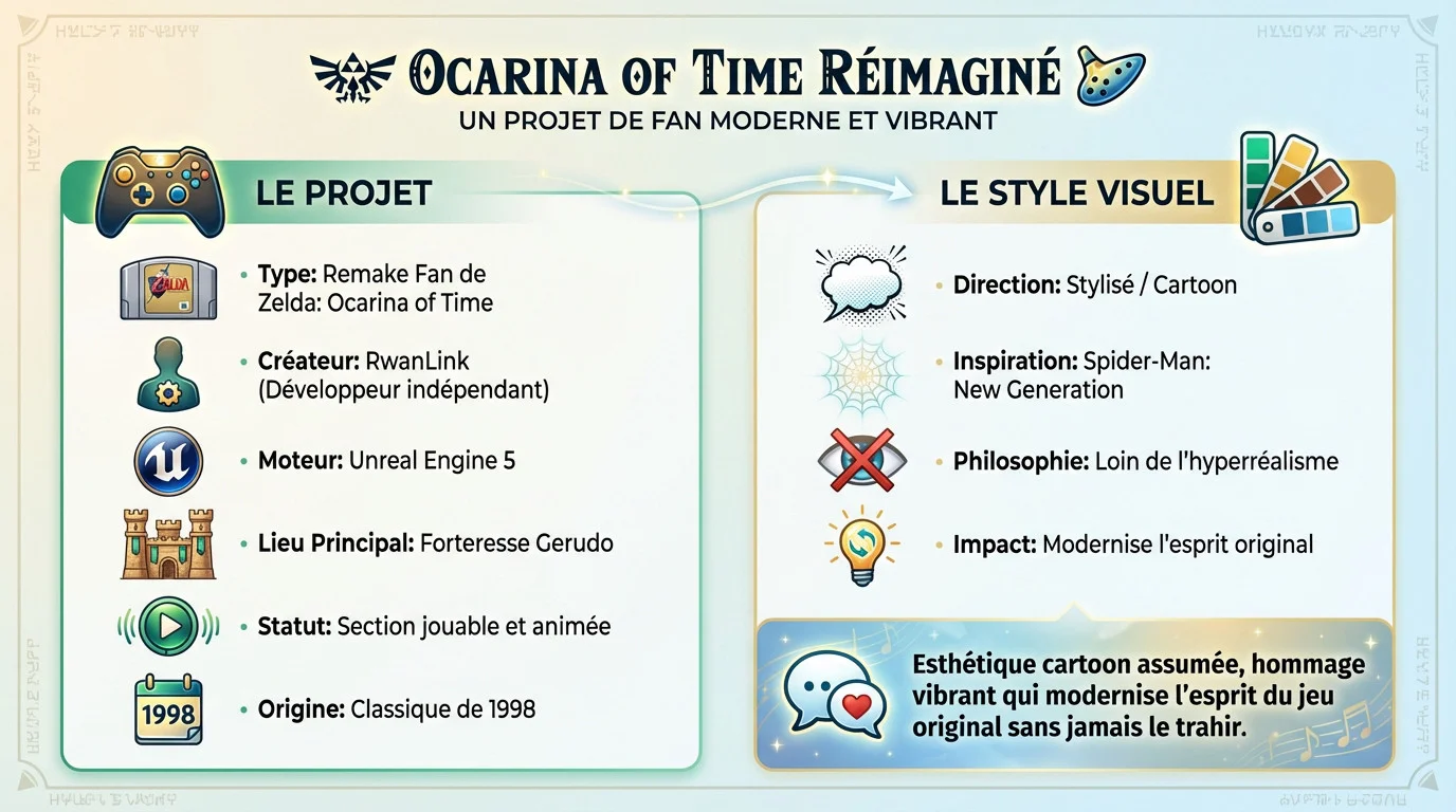 Recréation de la forteresse Gerudo de Zelda Ocarina of Time sous Unreal Engine 5 par RwanLink