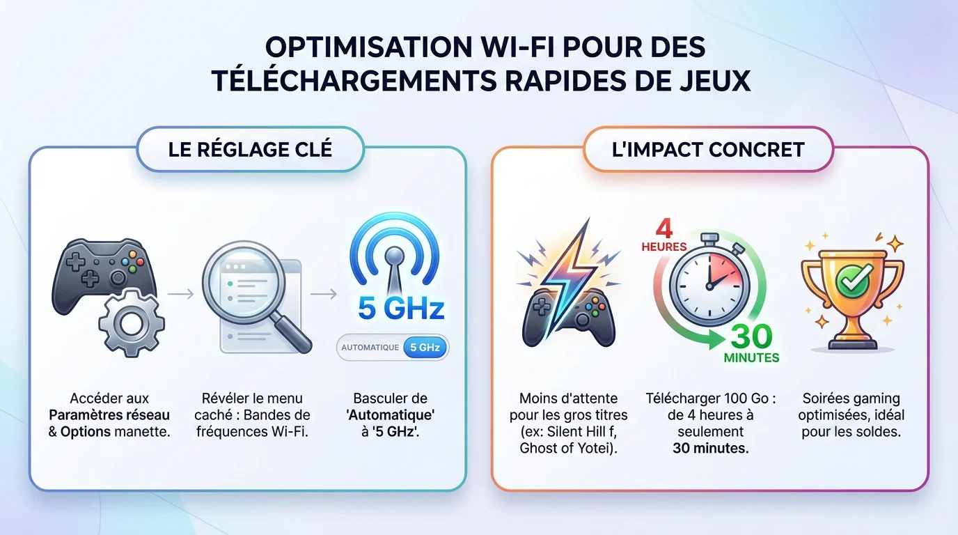Optimisation Wi-Fi PS5 pour des téléchargements rapides de jeux