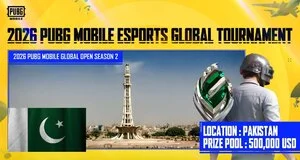 Tournoi PUBG Mobile 2026 au Pakistan, 500,000 USD.