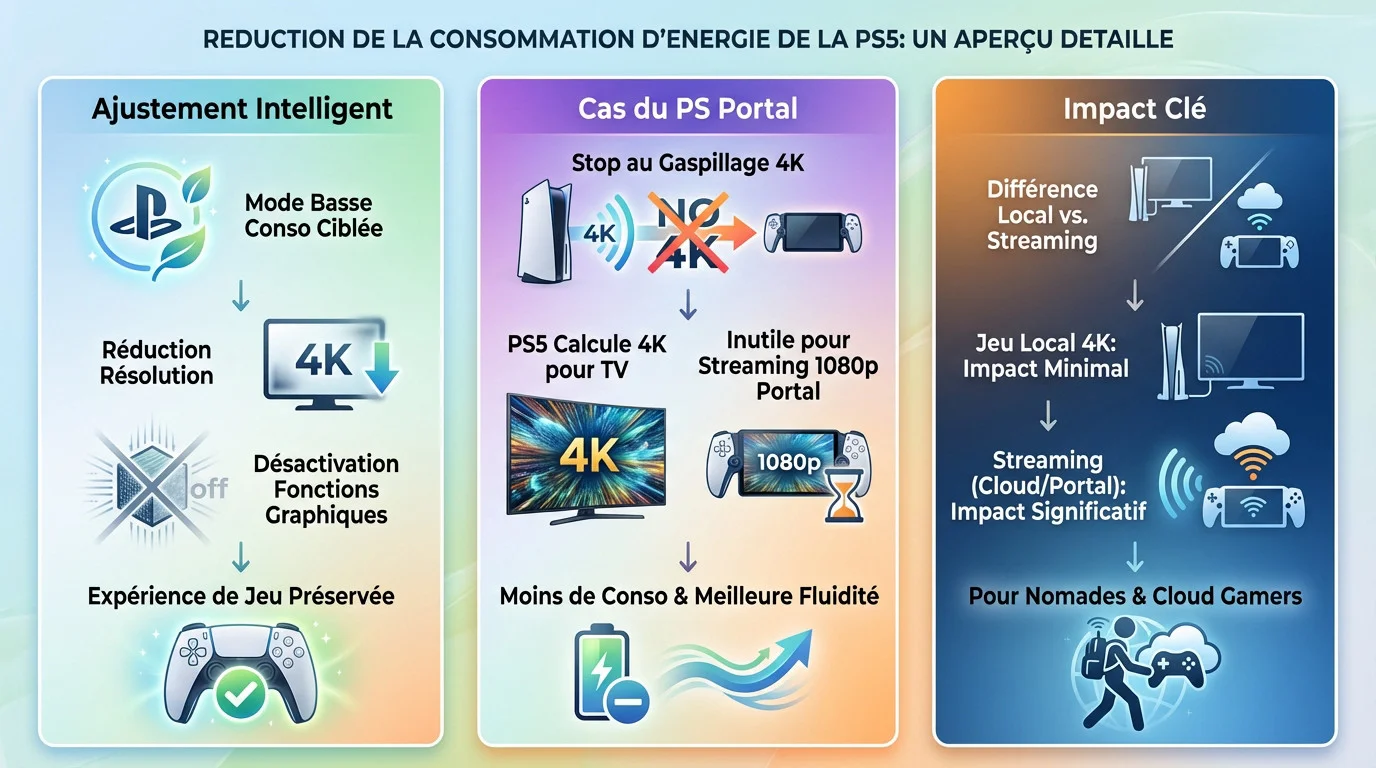 Aperçu détaillé du nouveau mode économie d'énergie PS5 pour le cloud gaming