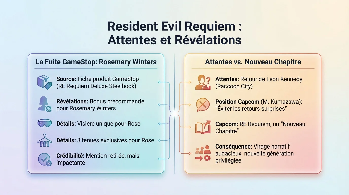 Rosemary Winters révélée comme personnage jouable dans Resident Evil Requiem suite à une fuite GameStop