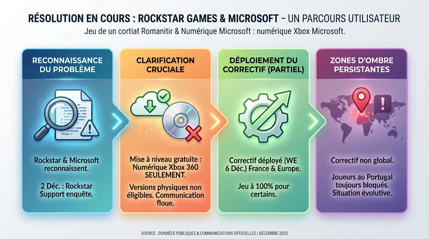 Illustration de la résolution en cours par Rockstar et Microsoft pour le jeu Red Dead Redemption