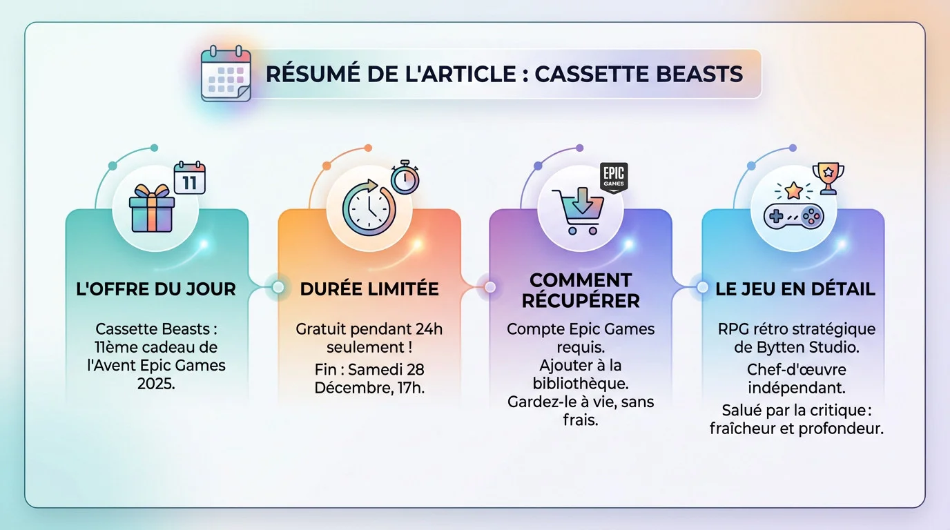 Cassette Beasts offert gratuitement sur Epic Games Store