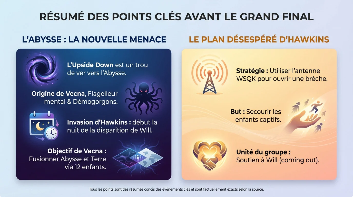 Résumé des points clés de l'intrigue de Stranger Things avant l'épisode final