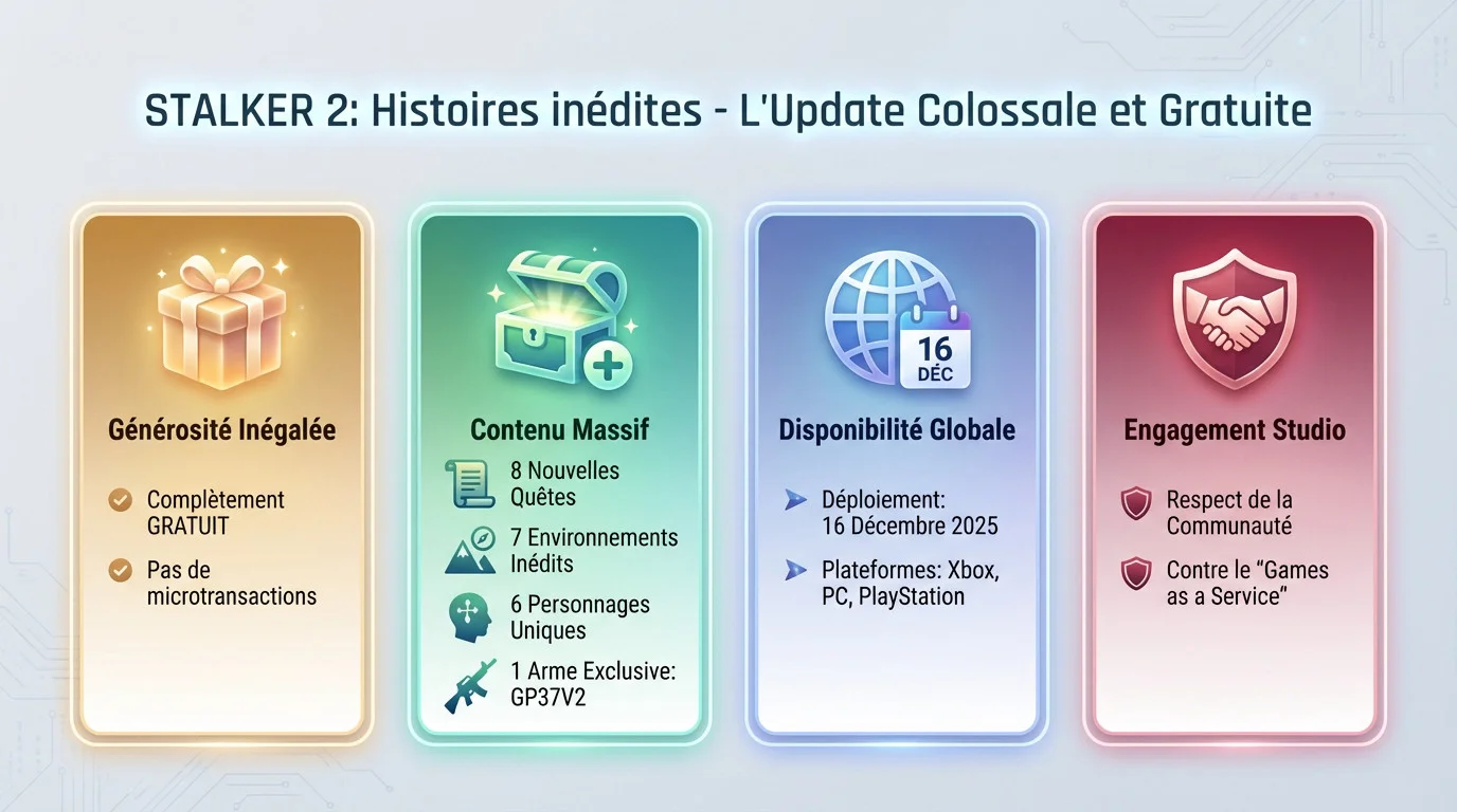 Mise à jour gratuite Stalker 2 Histoires Inédites contenu massif
