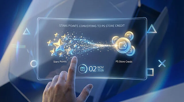 stars points to ps store credit conversion Conversion de Stars Points en crédits PS Store.