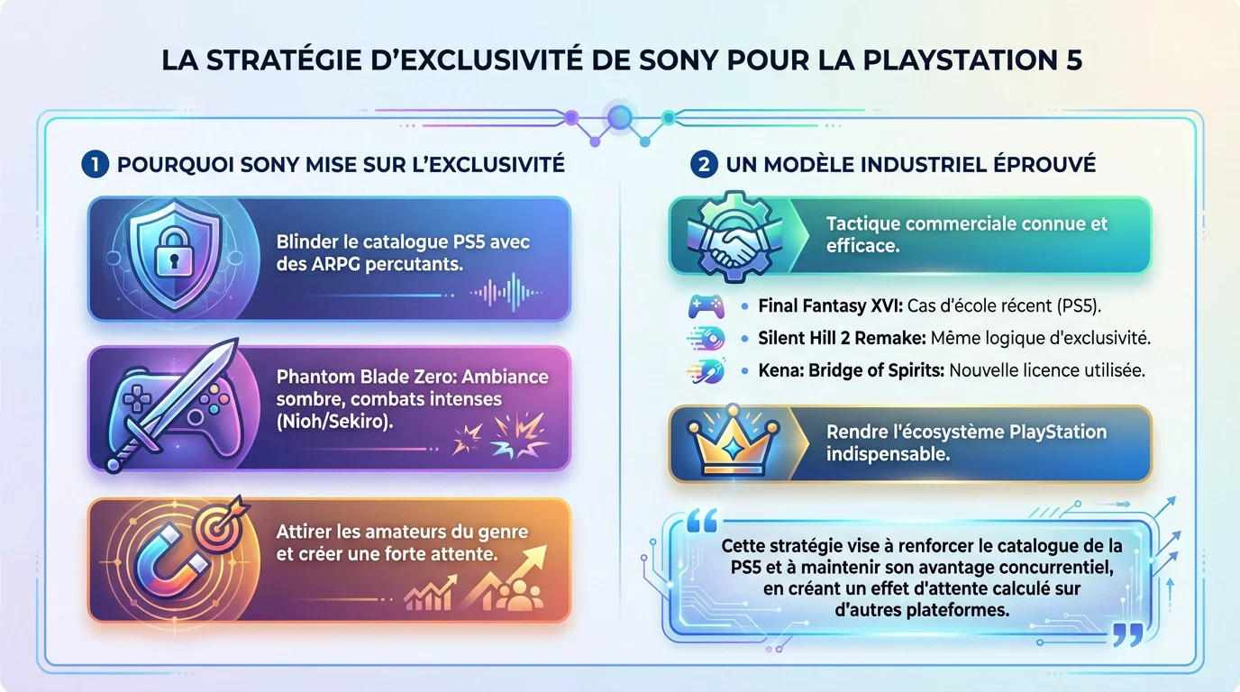 Stratégie d'exclusivité temporaire de Sony pour Phantom Blade Zero sur PS5