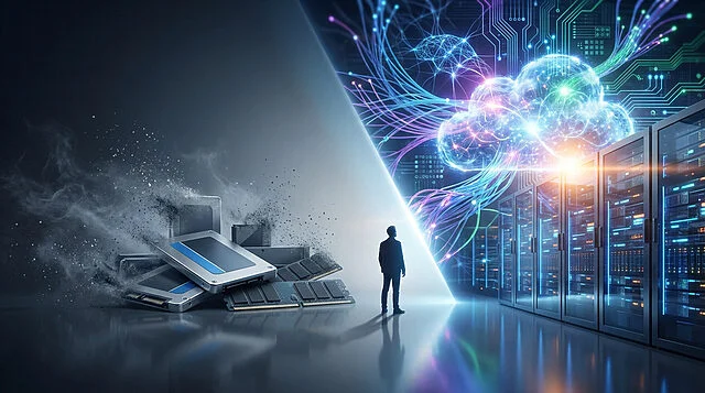 Cloud computing et stockage numérique futuriste