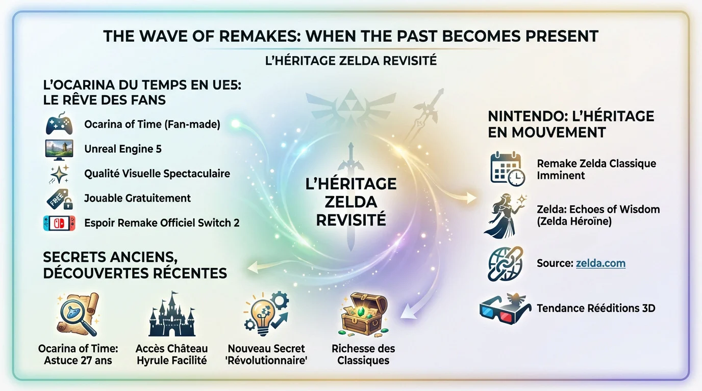 Remake The Legend of Zelda Ocarina of Time Unreal Engine 5 et Link