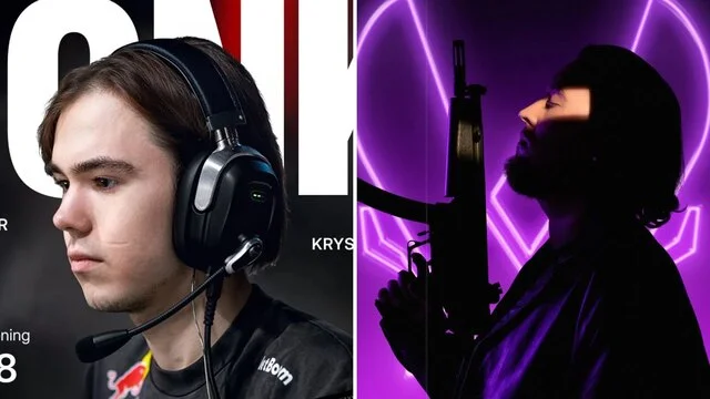 vitality vs team spirit, demi finale major cs2 2025: pronos, live Deux personnes avec casque et silhouette armée éclairée.