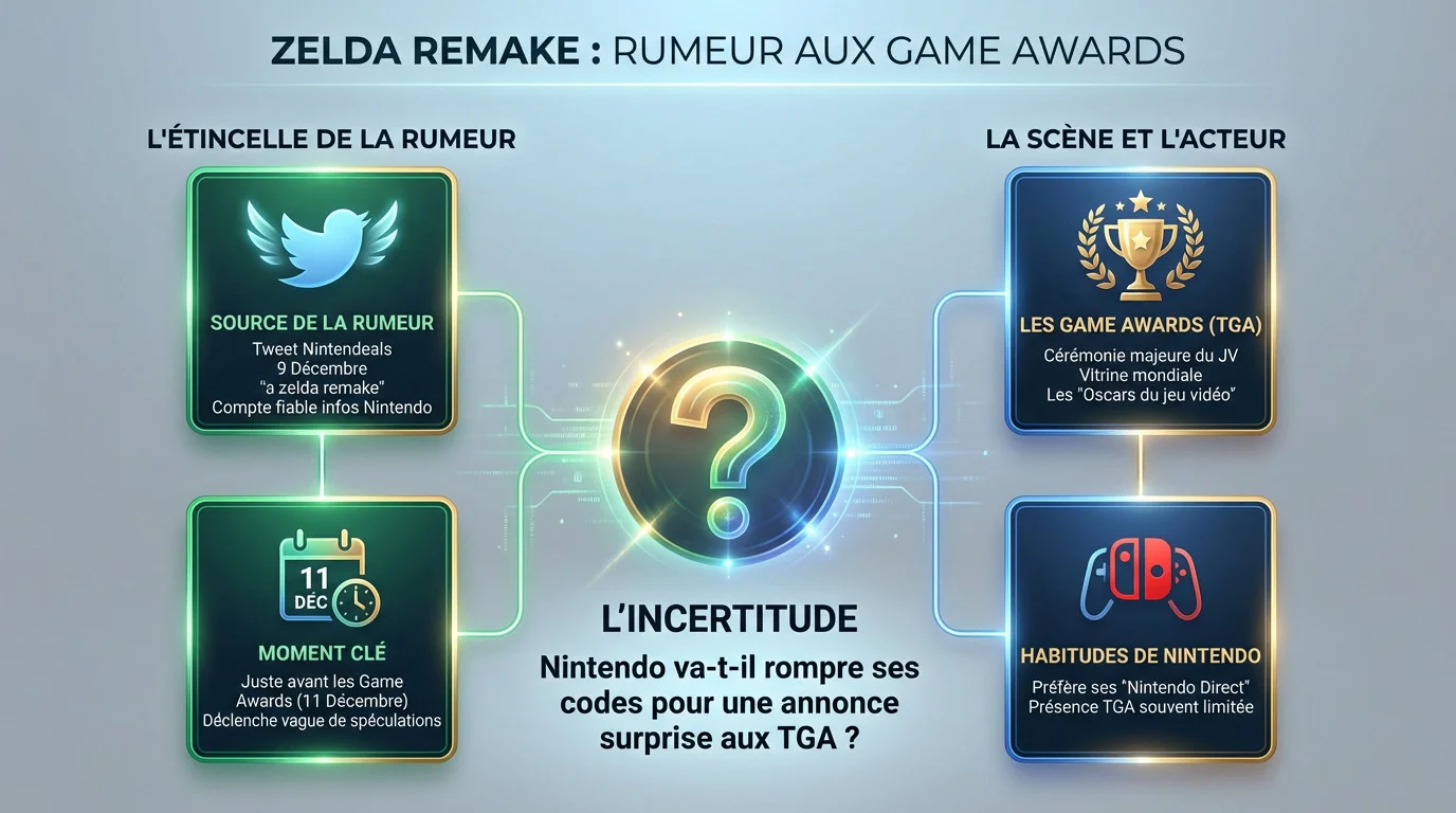 Link face à une rumeur de remake Zelda aux Game Awards