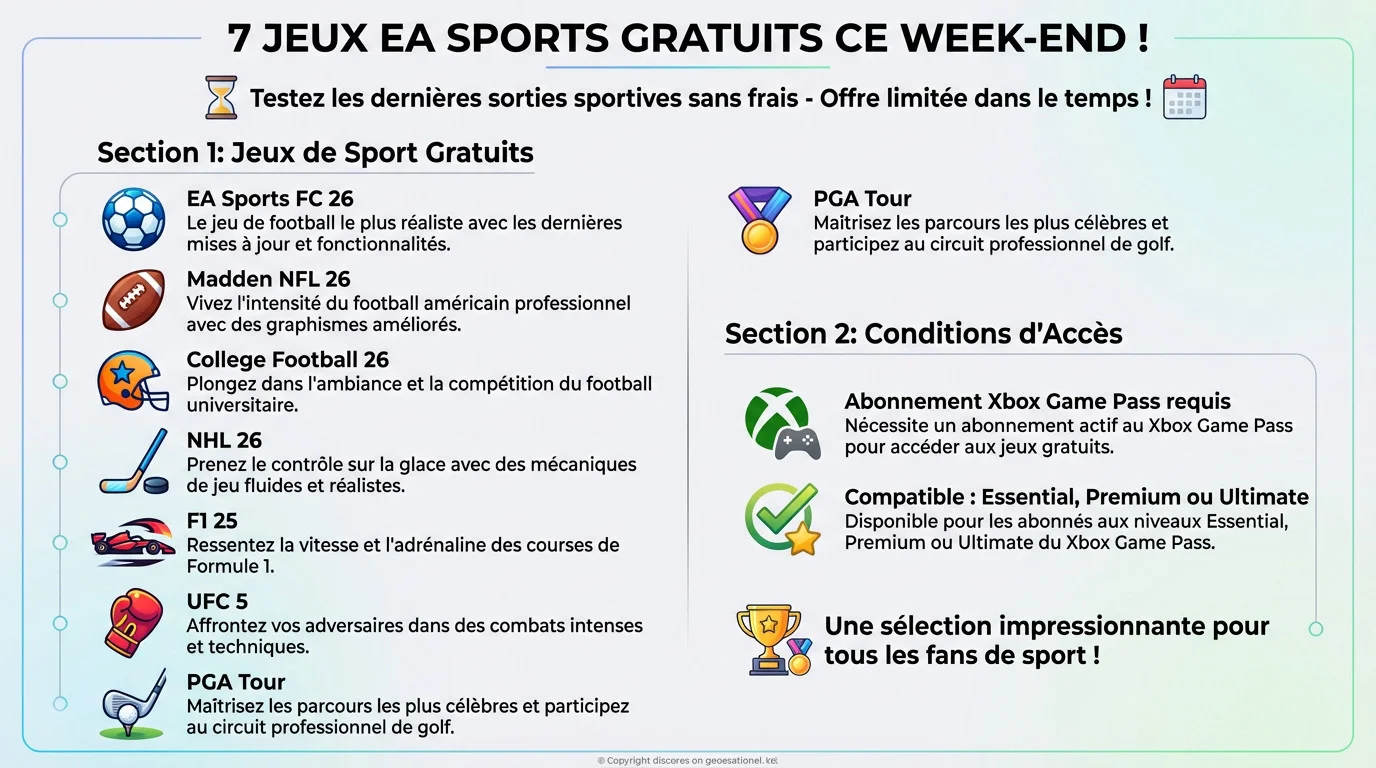 Sélection de jeux EA Sports gratuits sur Xbox Game Pass