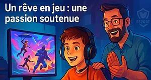 découvrez l'histoire inspirante d'un jeune de 12 ans qui quitte l'école pour devenir joueur professionnel de fortnite, soutenu par ses parents dans sa passion et sa carrière.