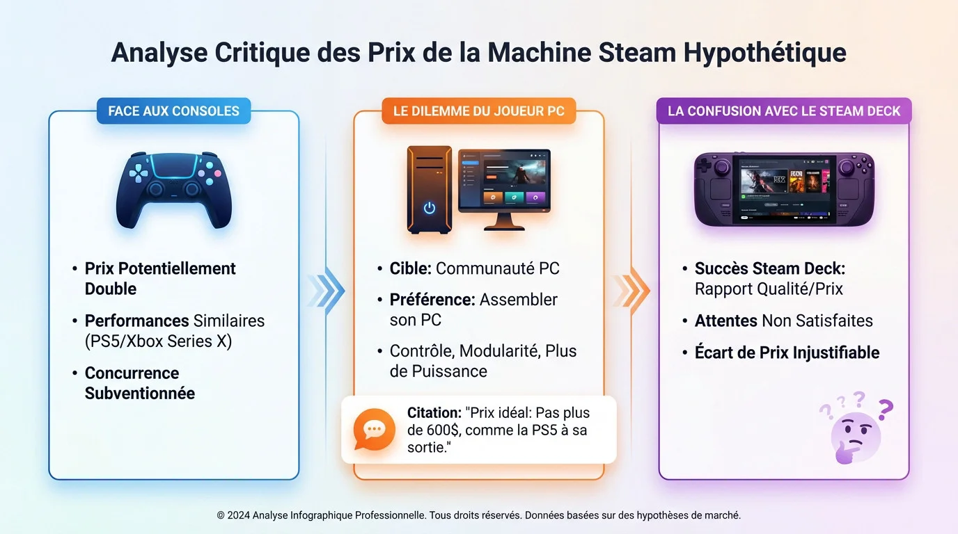 Analyse critique des prix potentiels de la Steam Machine face à la concurrence