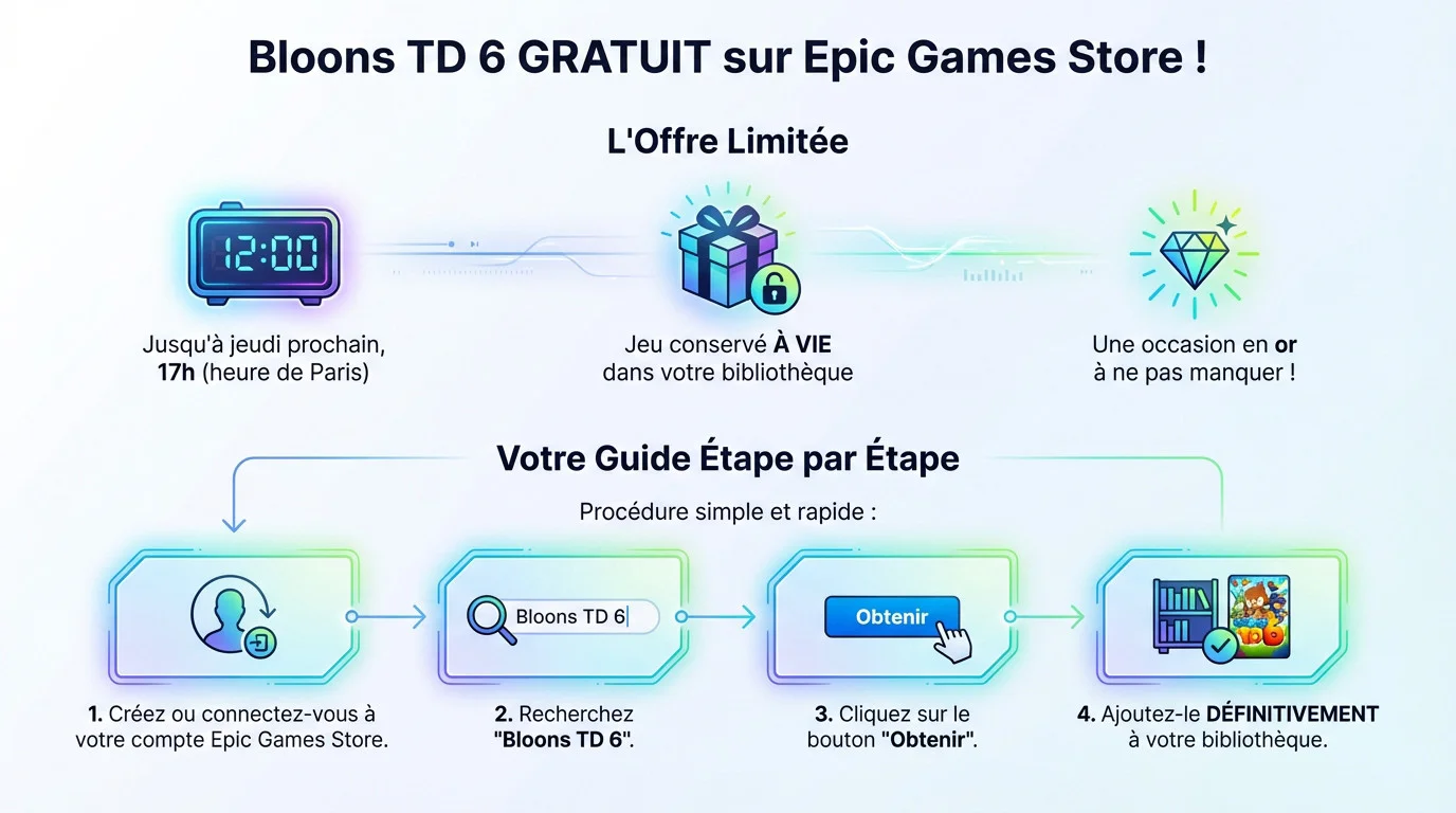 Bloons TD 6 gratuit sur l'Epic Games Store