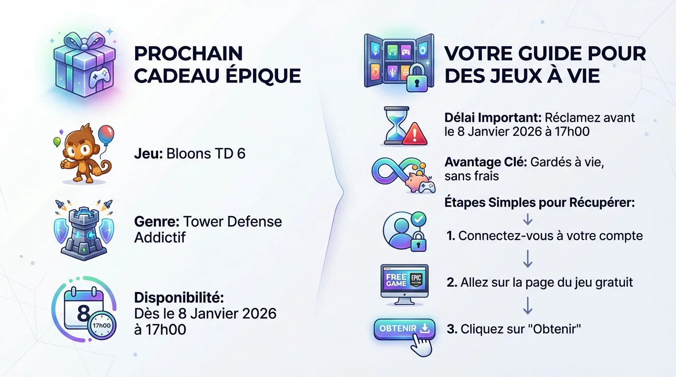 Bloons TD 6 offert gratuitement sur l'Epic Games Store en janvier 2026