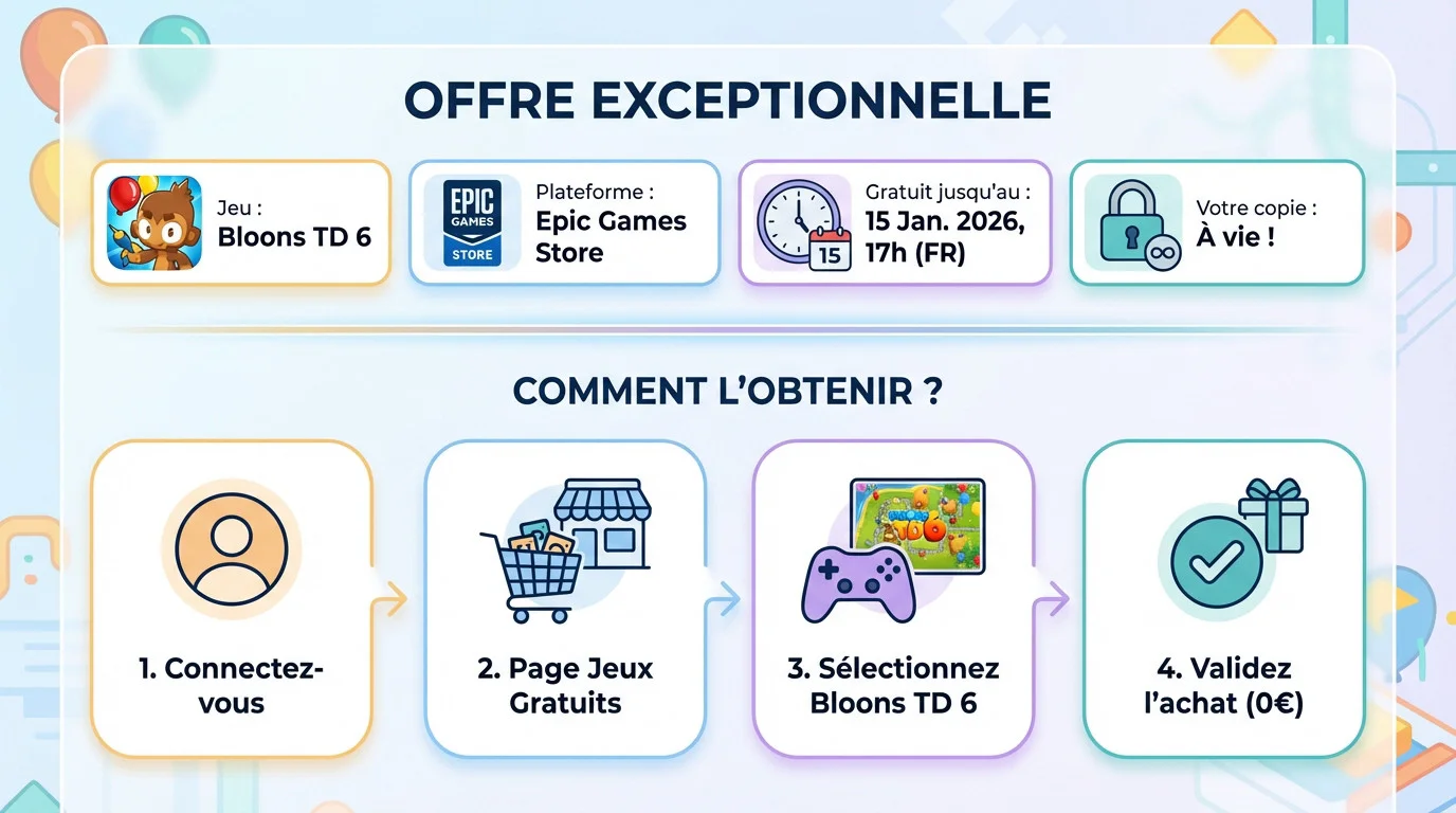 Bloons TD 6 offert gratuitement sur l'Epic Games Store