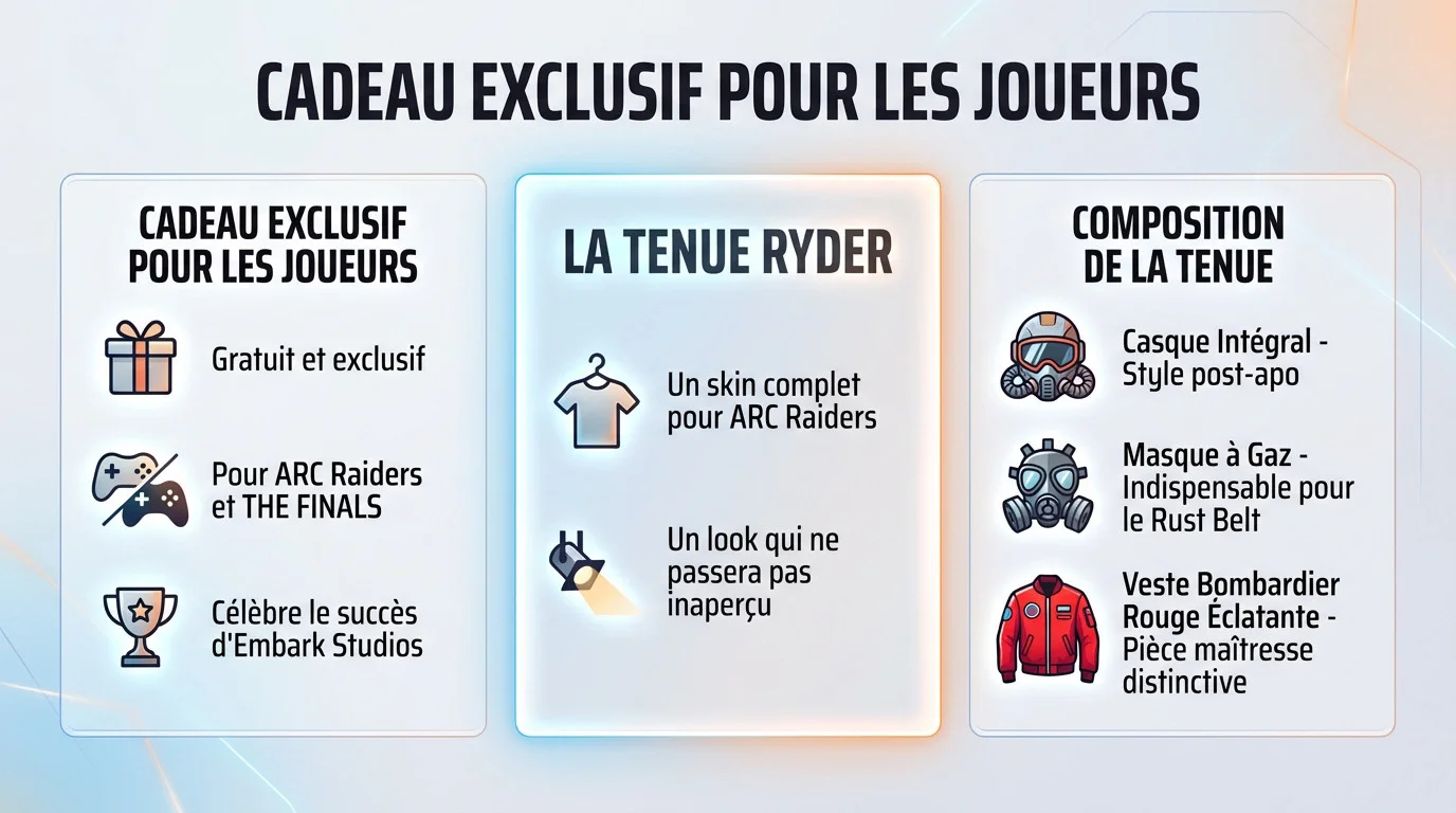 Tenue Ryder gratuite et exclusive pour ARC Raiders offerte par Embark Studios